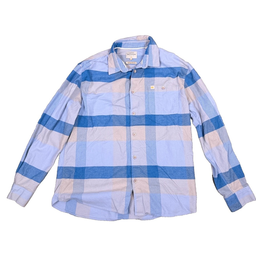 QUIKSILVER Men's STOKED MORNING L/S Flannel Shirt Waterman Large Reg